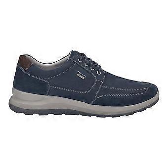 Men's Josef Seibel Marley 51 | Navy Nubuck | Mens Waterproof Lace Up Shoes