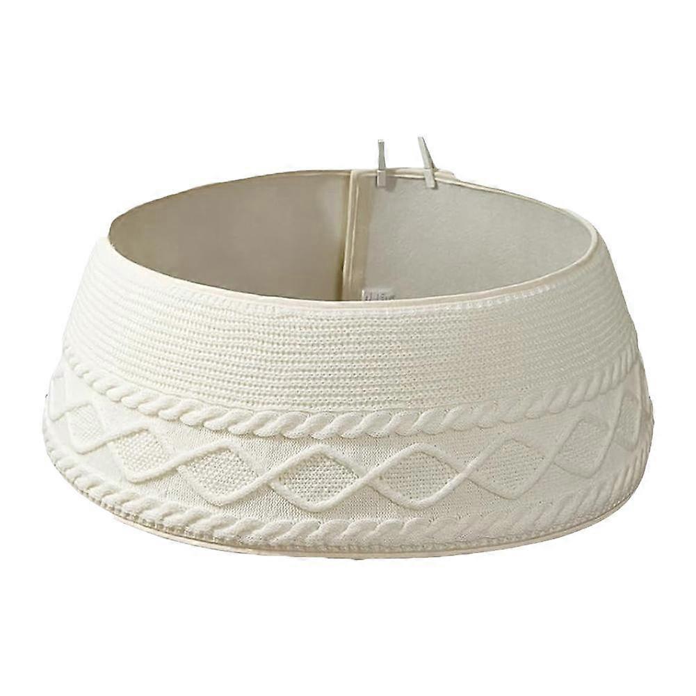 Hand-Knitted White Tree Skirt