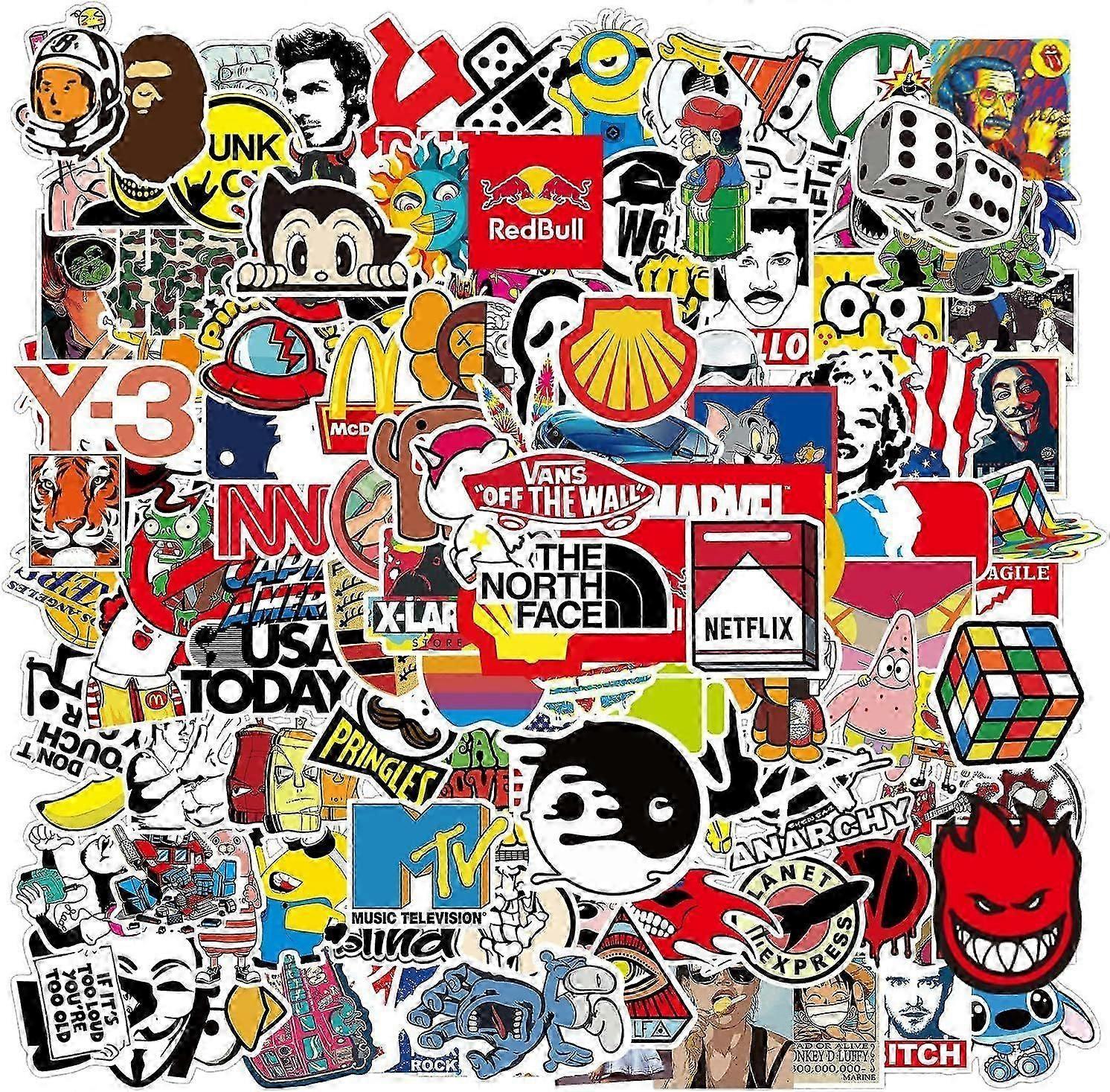 106pc Vibrant Waterproof Stickers
