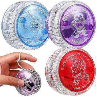 3 stk Kids Yo-yo baller lyser opp blinkende responsive baller yo yo leker fest favoriserer for barn nybegynnere