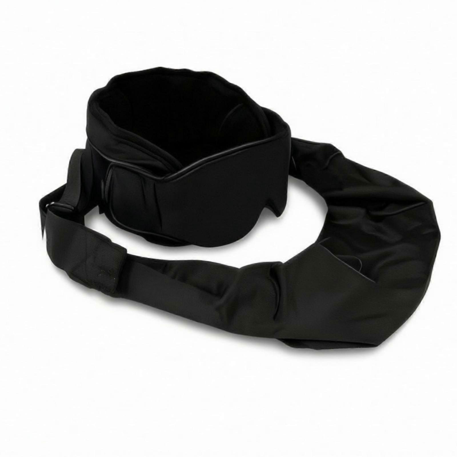 Travel Sleep Wrap Light-Blocking Sleep Visor with Blanket Plush