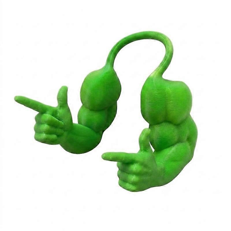 Funny Cat Muscle Arms 3D Printed