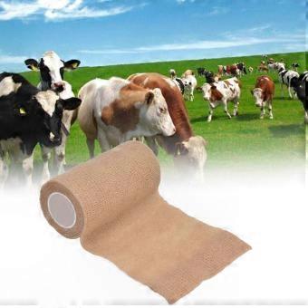12-Pack 10cm Adhesive Non-Woven Bandages for Animals core