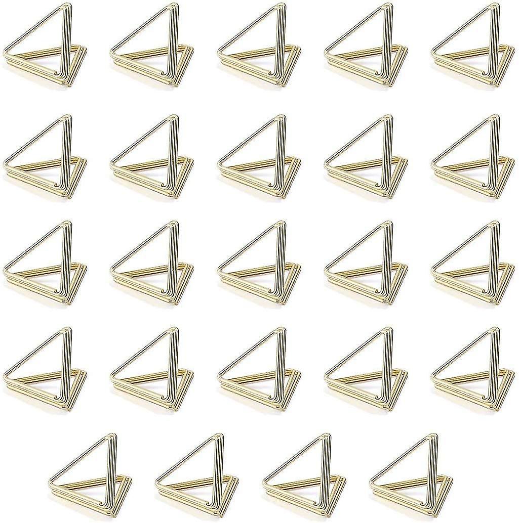 24 Pcs Place Card Holders Triangle Photo Holders Place Card Holders Memo Holders Place Car