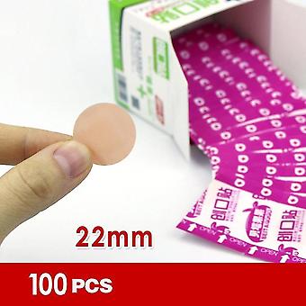 100er Pack Spot Klebebandagen Rund transparentes steriles Antihaft-Pad für kleinere Wundpflege
