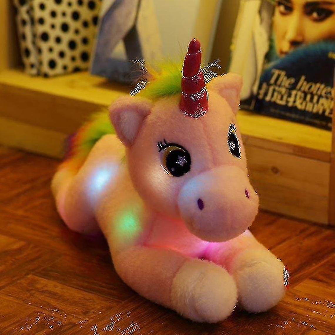 45 Cm Unicorn Plush - Led Farned Led Lightedpink