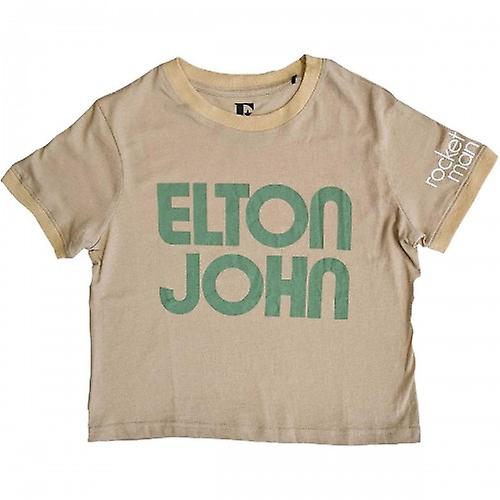 Elton John Unisex Text Crop Top für Erwachsene