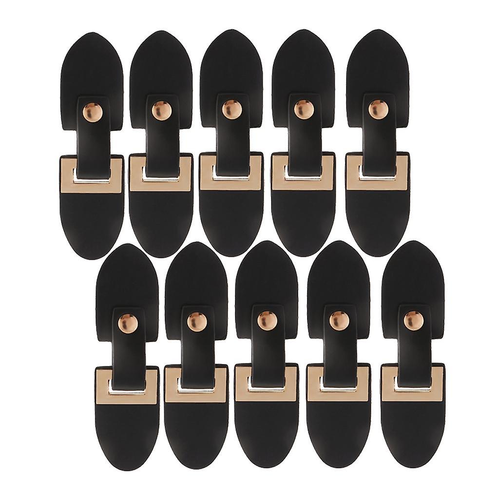 PU Leather Snap Toggle Button Duffle Coat Clothes Sewing Fasteners 10 Sets