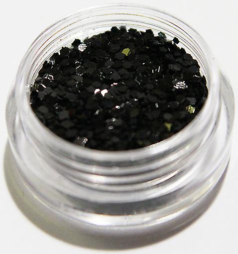 Brillo de uñas - Hexagon - Negro - 8ml - Glitter