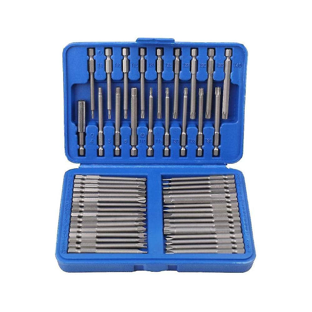 Security Bit Set Screwdriver Bit 1/4 Screwdriver Bits Long Set Torx Flat Head Hex Driver Bits For H