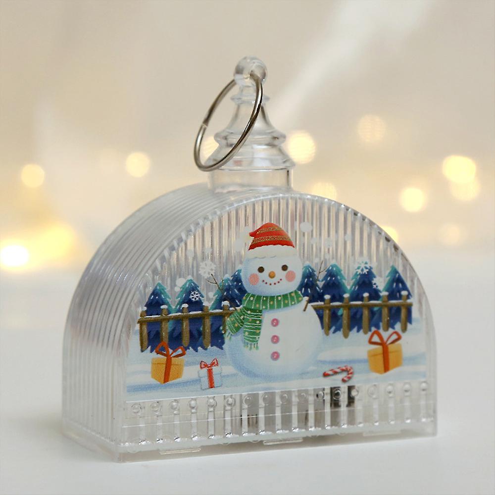 Lighted Snow Globe Christmas Decor Battery Include Clear Led Lights Hanging Lantern For Xmas Party Home Decor