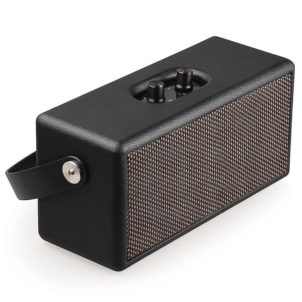 16W خمر البني والأسود اللون المتكلم المحمولة أمبير. الرجعية الخشب تصميم صوت ستيريو للتخييم في الضواحي / الرقص