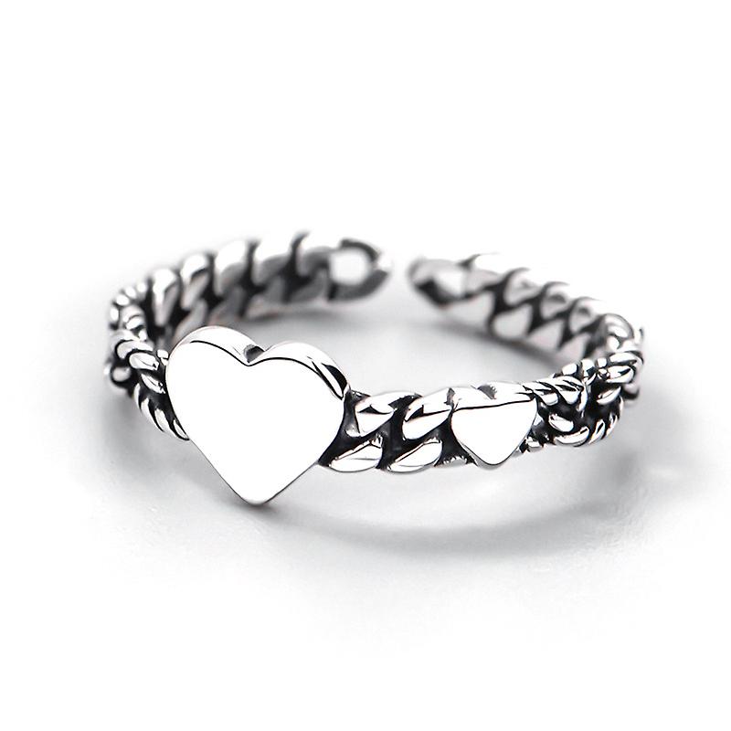 S925スターリングシルバーハートリング