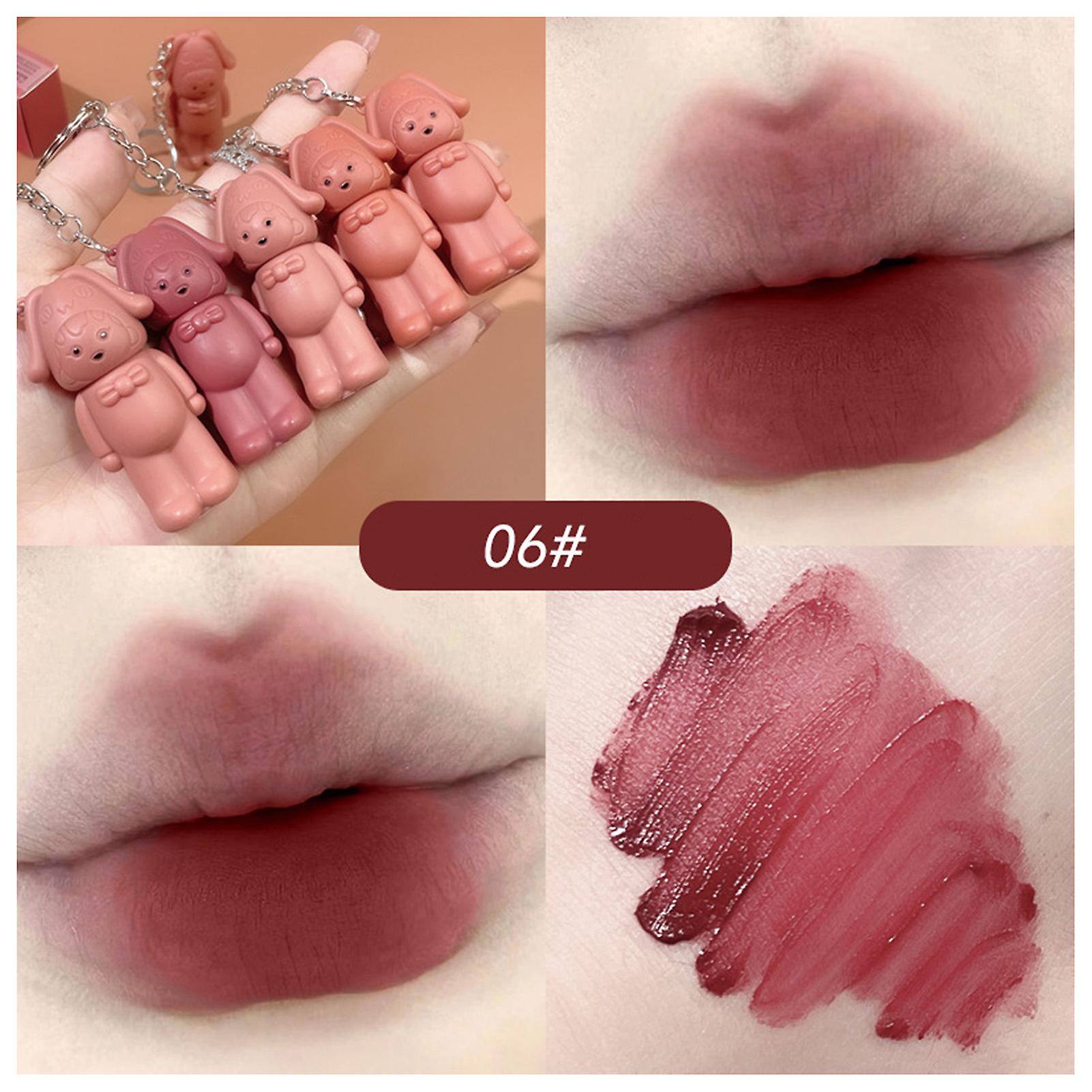 Matte Mist Non-fading Lips Gloss Portable Keychain Design Moisturizing Velvet Lip Stain For Lady Beauty Lip Makeup