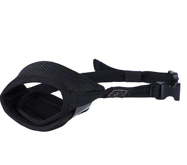 S, Black Dog Muzzle Soft Adjustable Muzzle For Dogs Nylon, Anti Bark Bite Proof Muzzle, Medium And Small Dogs Muzzle