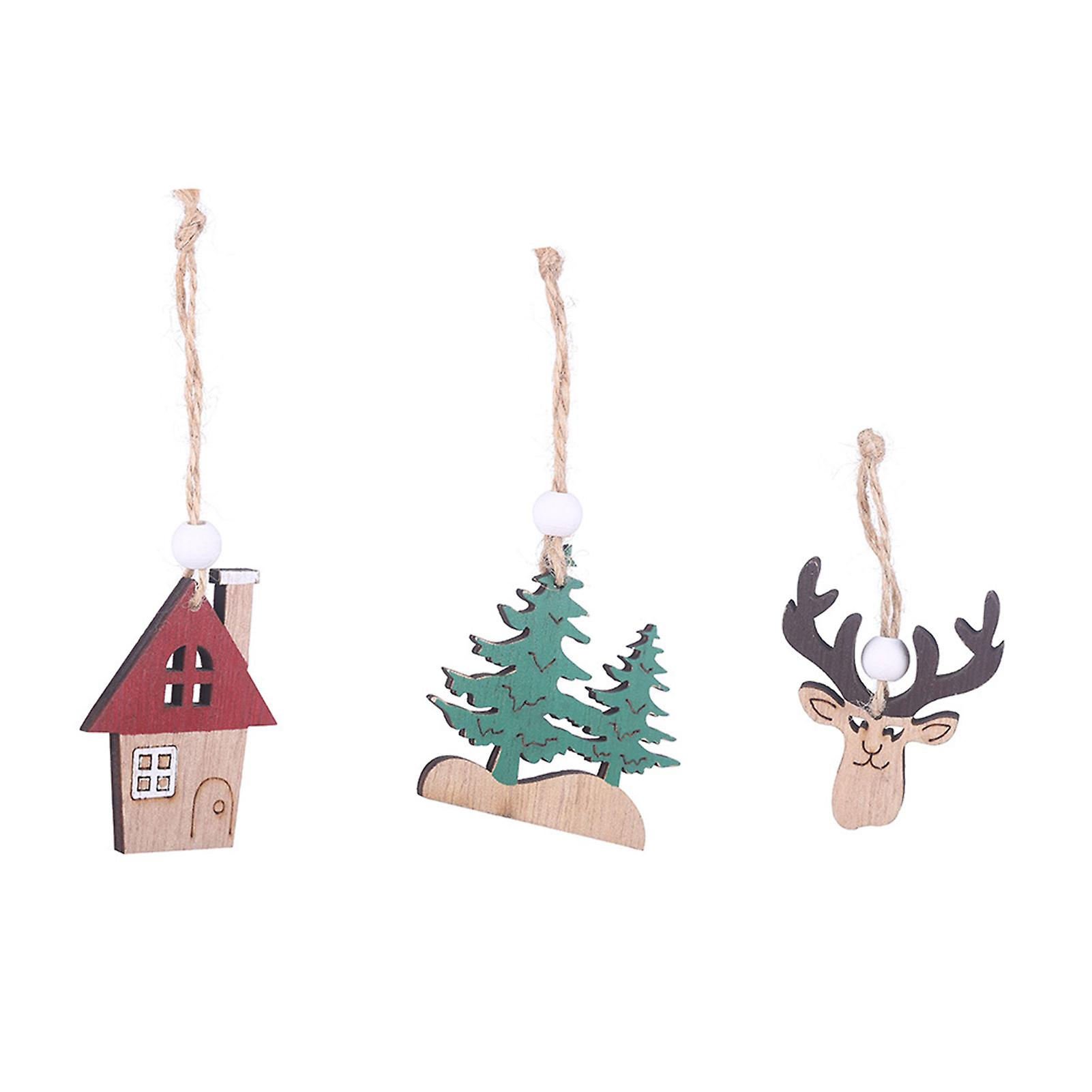 Xmas 3pcs Christmas Hanging Ornaments Reusable Christmas Hanging Pendant For Party Home Hanging Decor