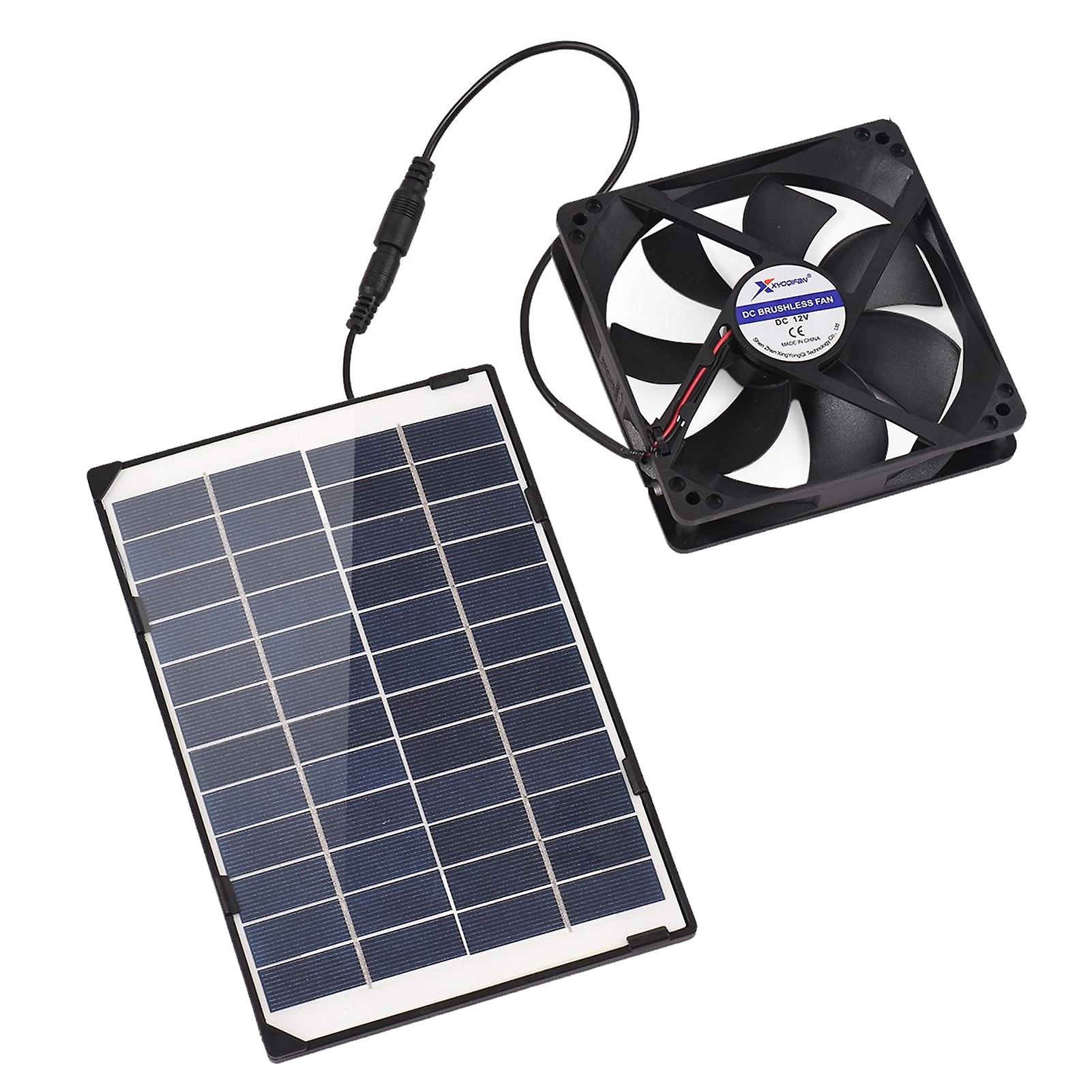 Mini Solar Powered Fan 6w 12v Solar Exhaust Fan Mini Ventilator Fan