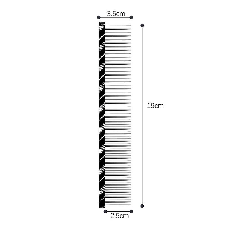 Pet Dog Comb Bright Multi-colored Stripe Grooming Comb For Dog Cat Barber Tool