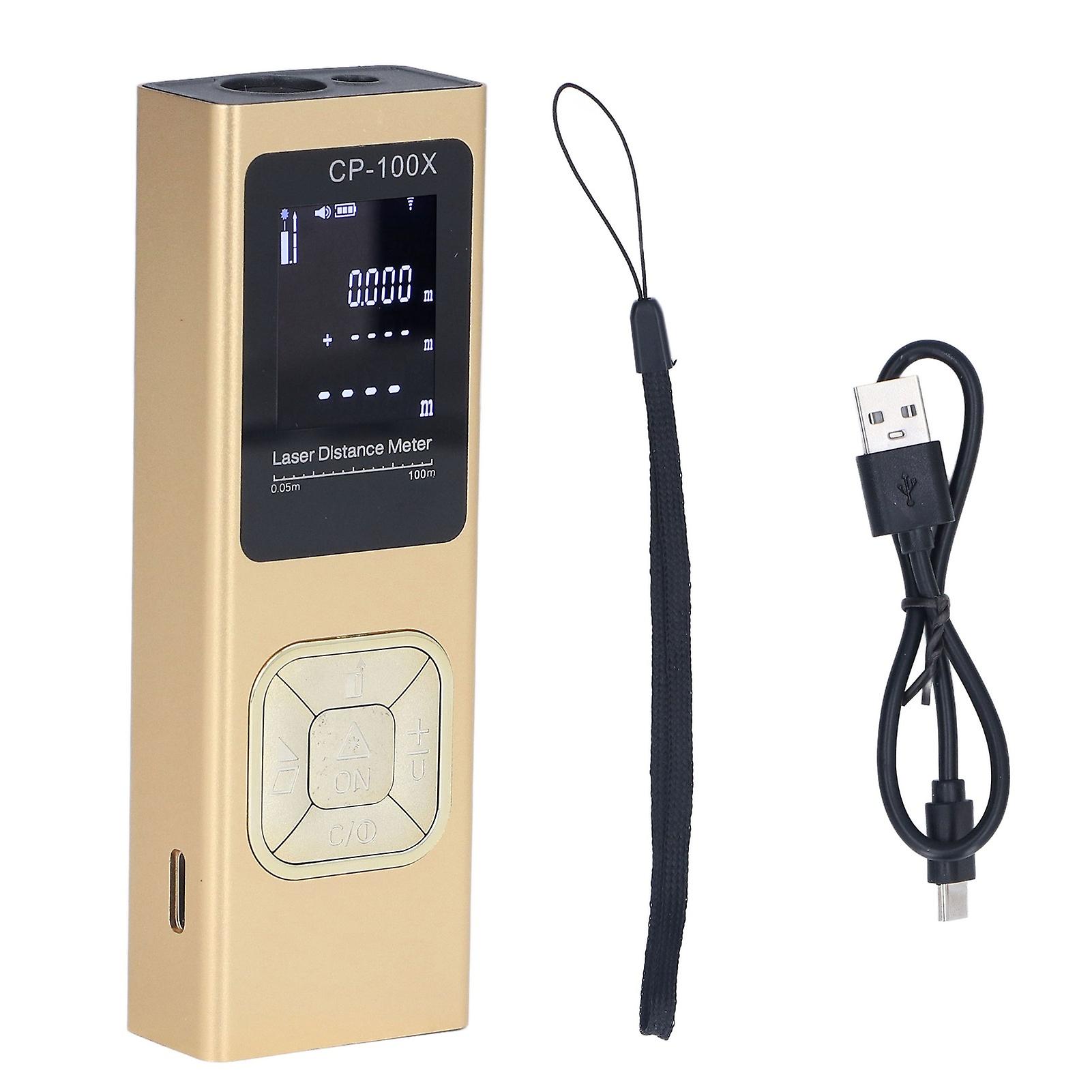 100m Distance Meter Ultrathin Handheld Accurate Electronic Laser Distance Measure Device for Architecture