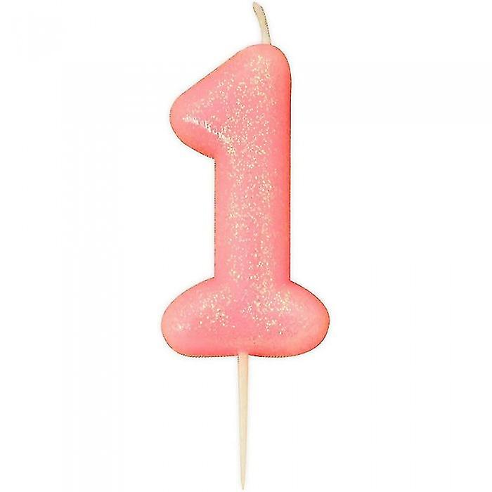 Anniversary House Glitter 1st Birthday Pick Candle