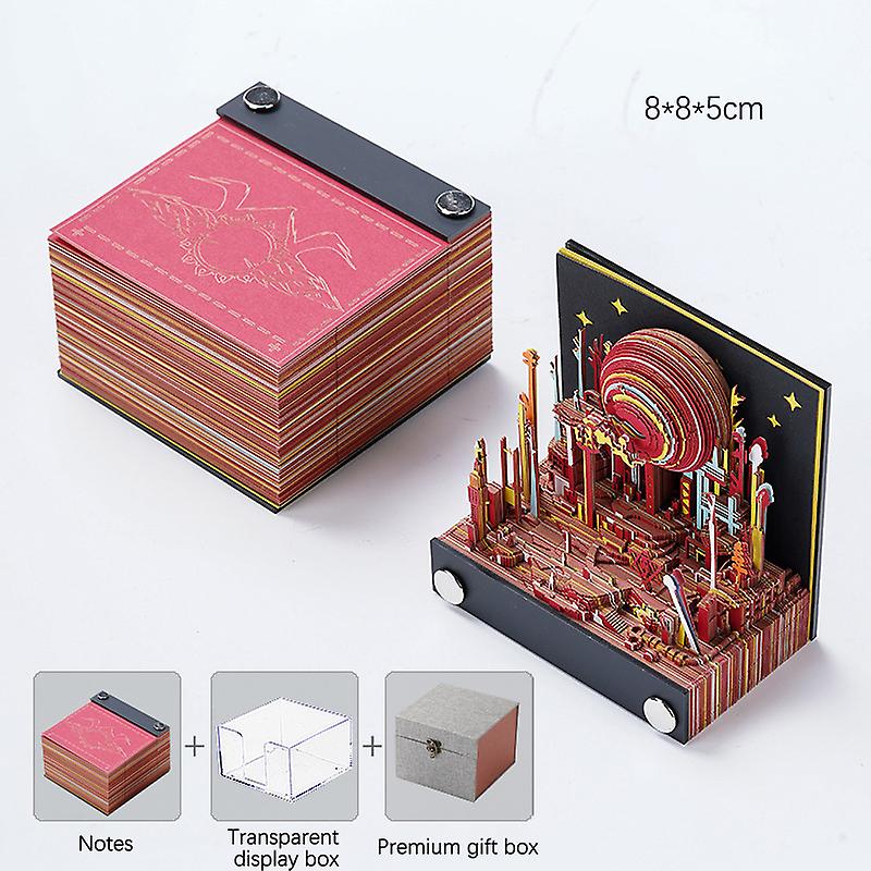 2026 Calendrier 3D De Bureau, Bloc Note 3D D'art À Déchirer, Déchirable Calendrier Con Lumière