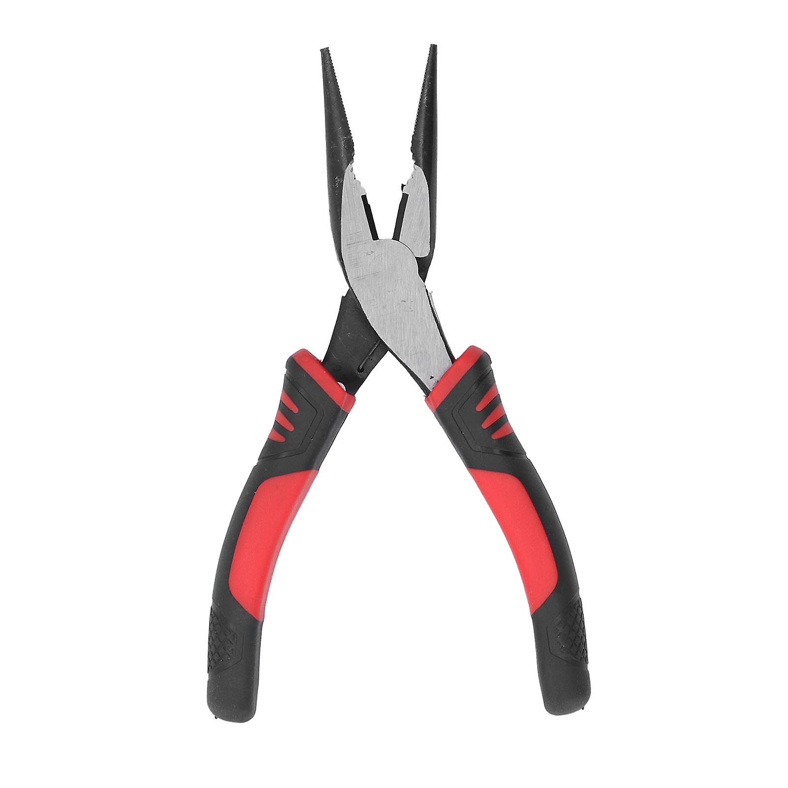 Long Nose Pliers Labor Saving Non Slip Rubber Comfortable Grip High Carbon Steel Industrial Wire Plier