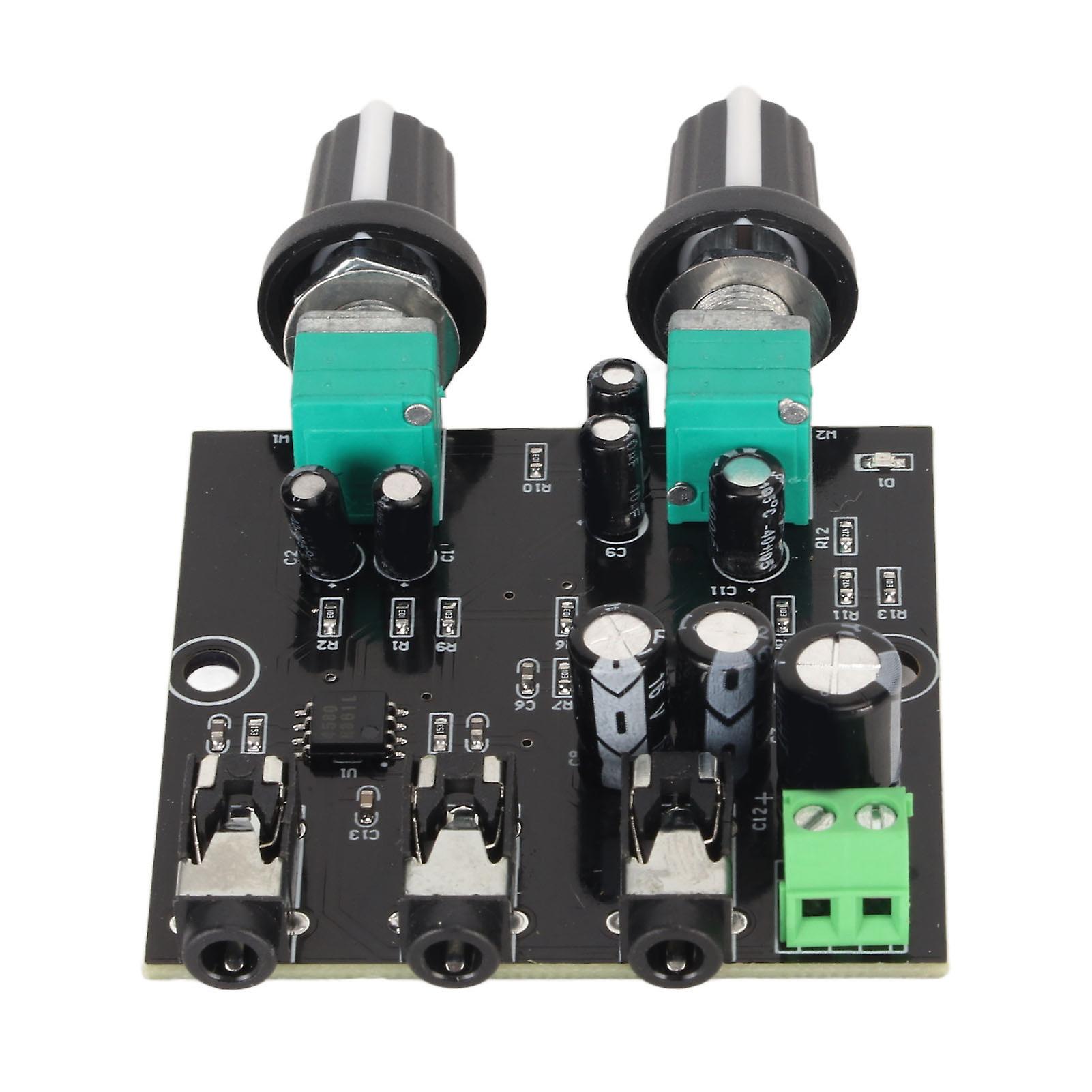 Stereo Sound Signal Mixer Board Module 2 Channel Input 1 Channel Output Headphone Amplifier Board Module DC 5‑12V 