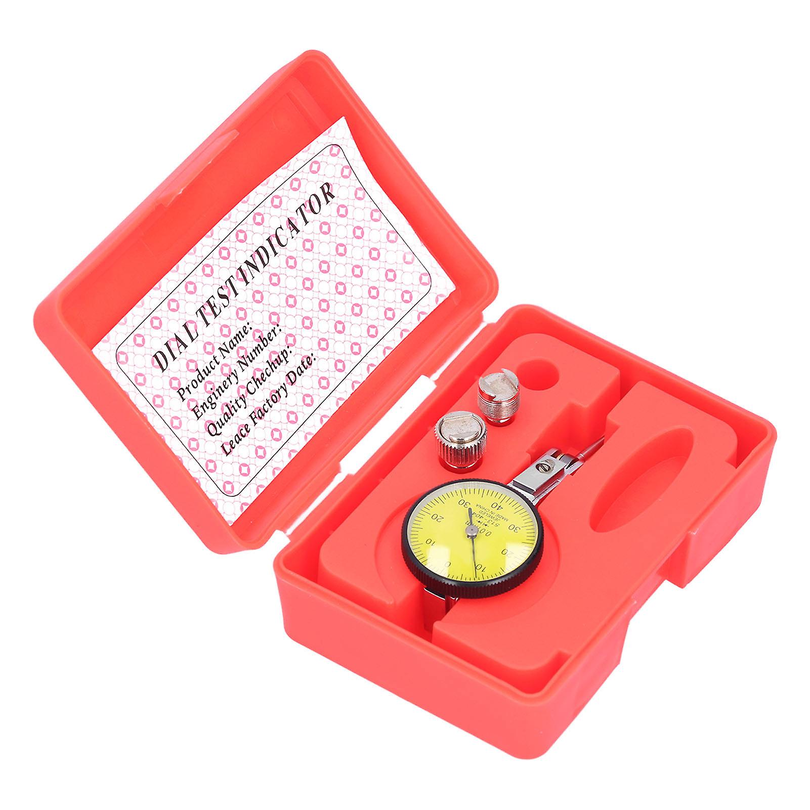 32mm Dial Indicator Gauge 0-0.8mm Ruby Probe 0.01mm Accuracy