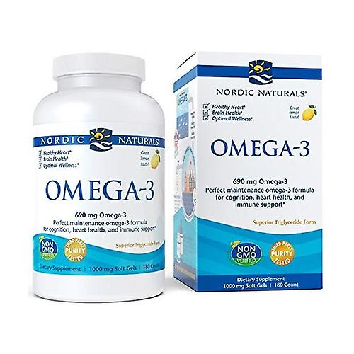 Omega-3 690 mg Lemon 180 softgels