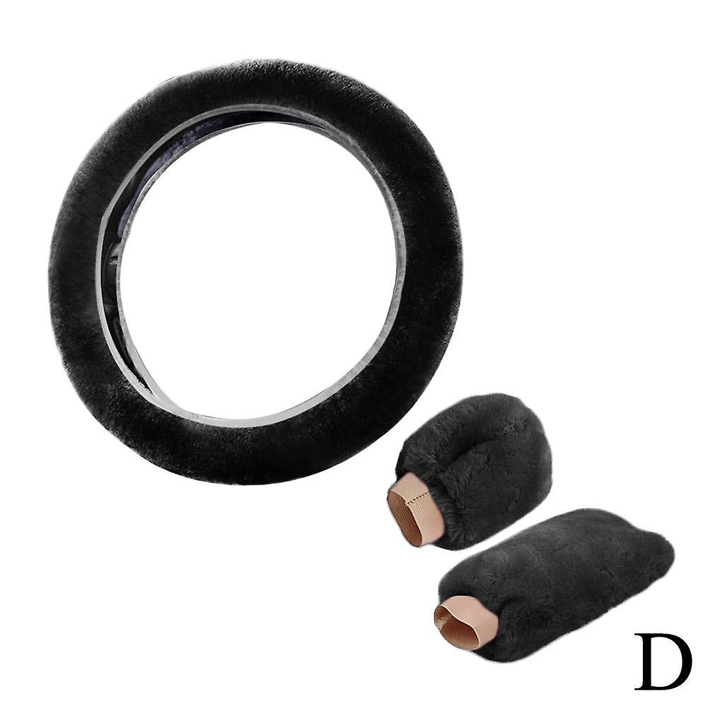 Auto Lenkrad Abdeckung Winter Auto Lenkrad Abdeckung Plüsch Pull Griff Cove