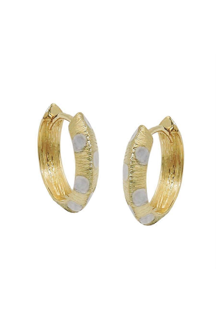 Hoop Earrings Bicolor 9k Gold - Gl431447