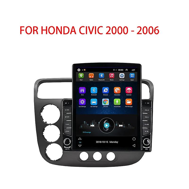 9.7" Android For Honda CIVIC 2000 - 2006 Tesla Type Car Radio Multimedia Video Player Navigation GPS