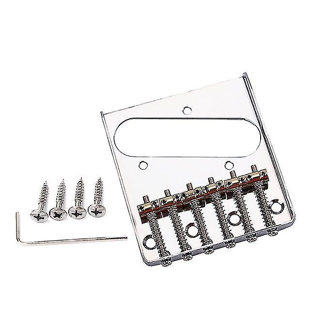 6 String Electric Guitars Fixed Guitar Bridge Metal Hardtail Bridges For Stringed Instrument Replacement Parts