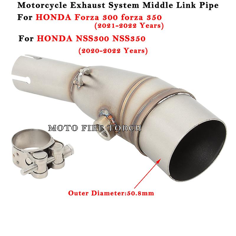 Slip Auf Für HONDA Forza300 350 NSS300 NSS350 2018 2019 2020 2021 2022 Motorrad Auspuff Geändert Schalldämpfer 51mm Mitte link Rohr