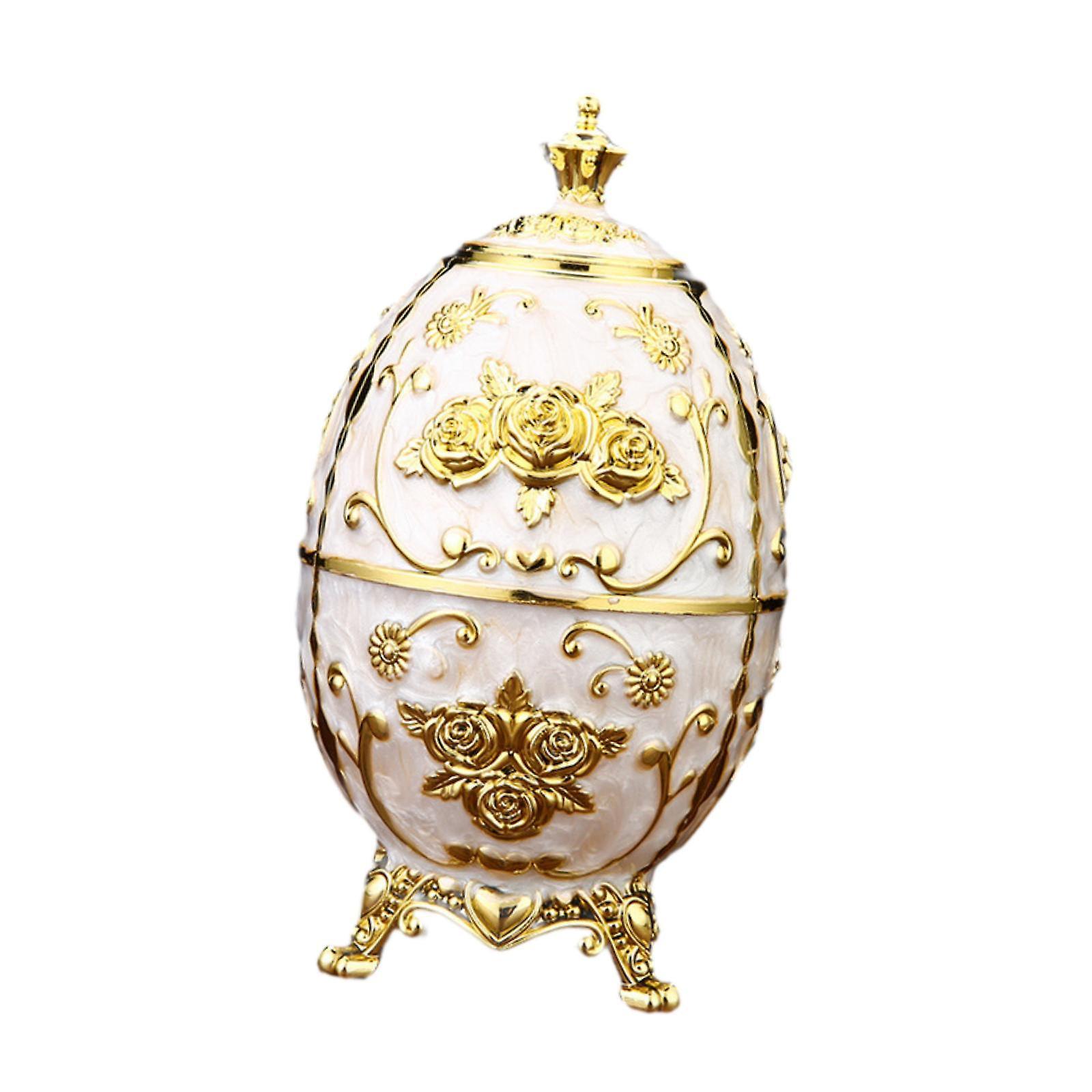 European Toothpick Holder Toothpick Box Container for Kitchen Restroom Table White Golden