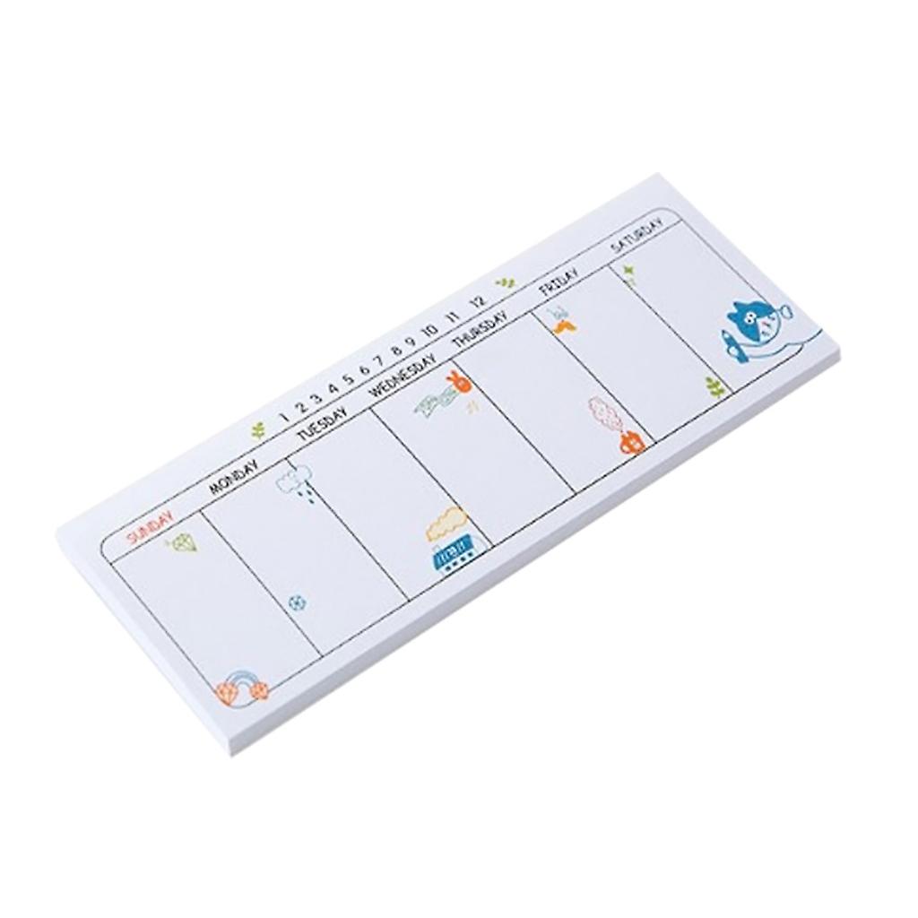 Quality Schedule Notepad Weekly Planning Pad Randomly Selected Design 40page