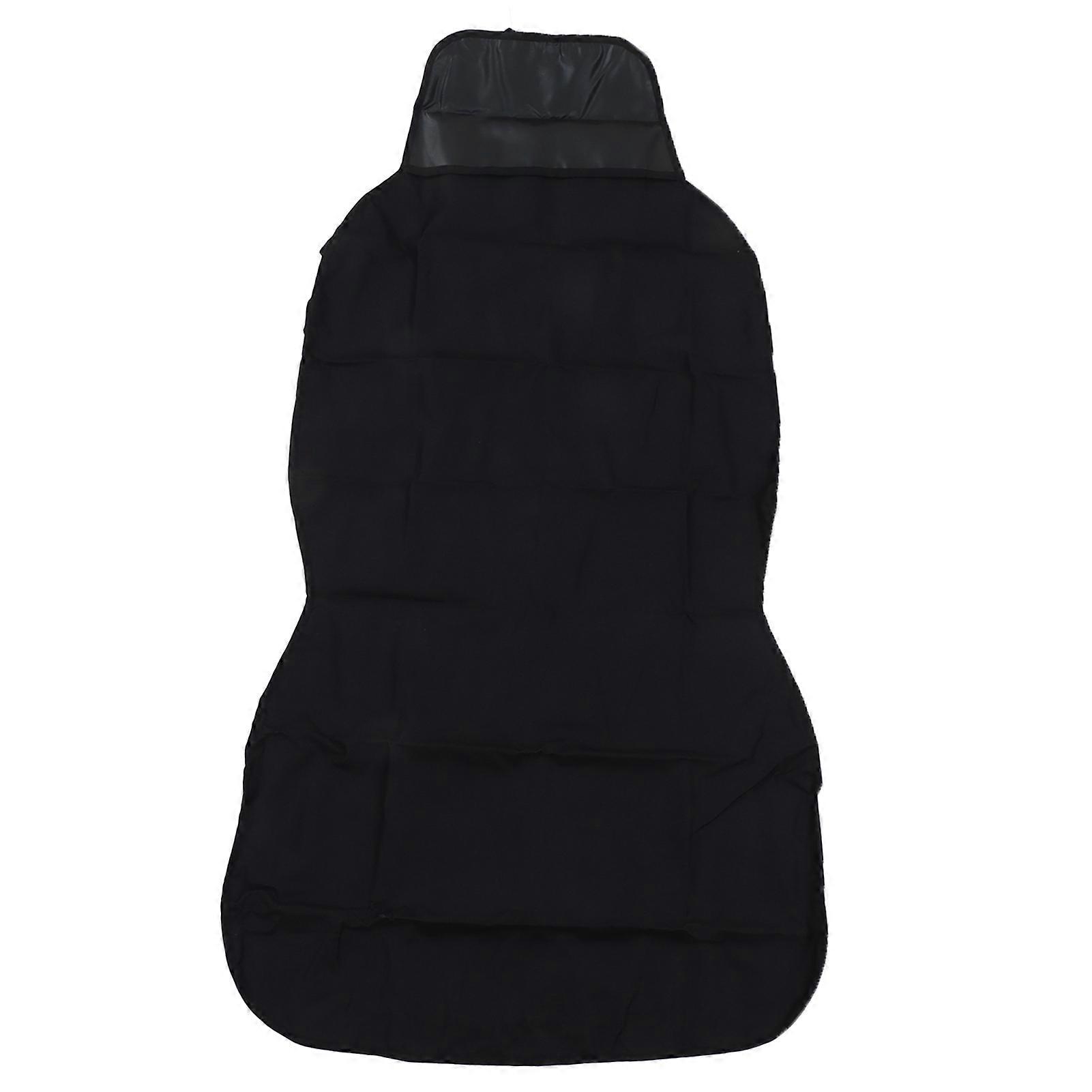 Black Foldable Pets Front Seat Dog Cover With Buckle Waterproof Single Layer Folding Dog Car Seat For Camping