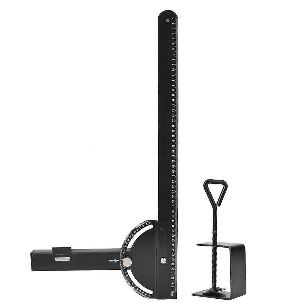 Multifunctional Movable Guide Ruler 550mm Woodworking Tool for Length and Angle Measurement