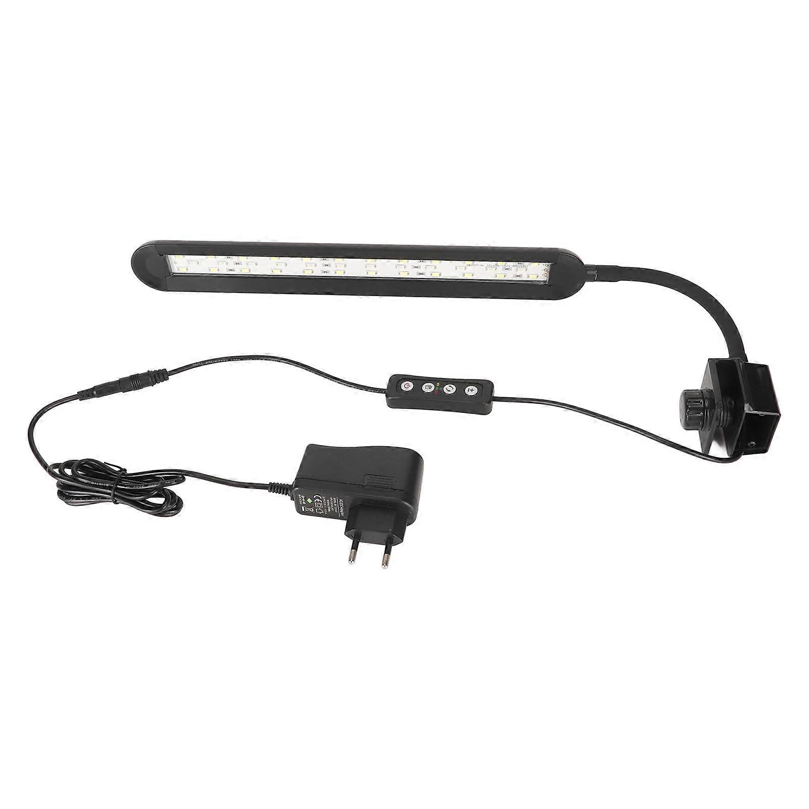 Clip On Aquarium Light Multifunction Adjustable Brightness Light Color Timing LED Fish Tank Lamp EU Plug 100?240V SZD F3