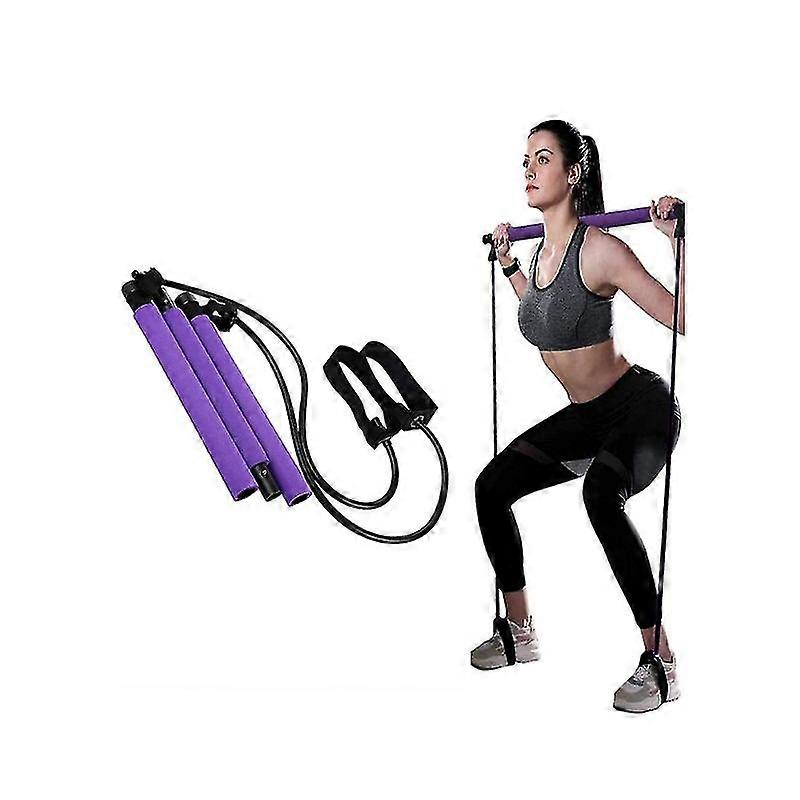 Jianghuo Ilatesバーセット、男性と女性のホームジムフィットネスシェーピングワークアウトのためのスーパーポータブルヨガワークアウトピラティスバーセット