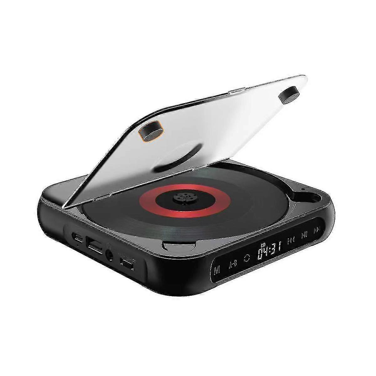 Portable Cd Player Bluetooth Speaker,led Screen, Stereo Player, Wall Mountable Cd Music Player With