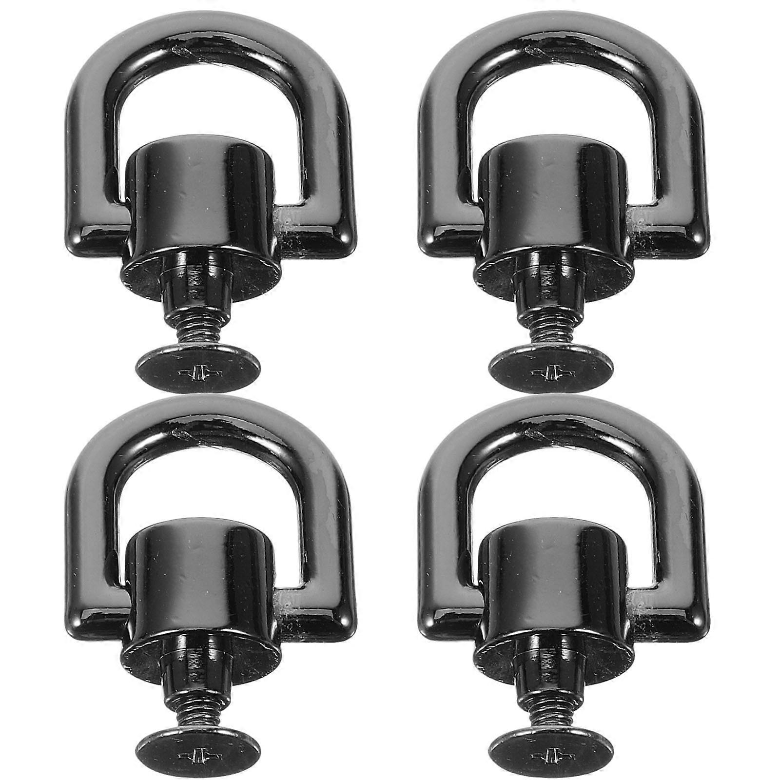 4Pcs Rotatable Rivet Stud D Rings Multi-function D Rings Rotating Backpack Purse Accessories