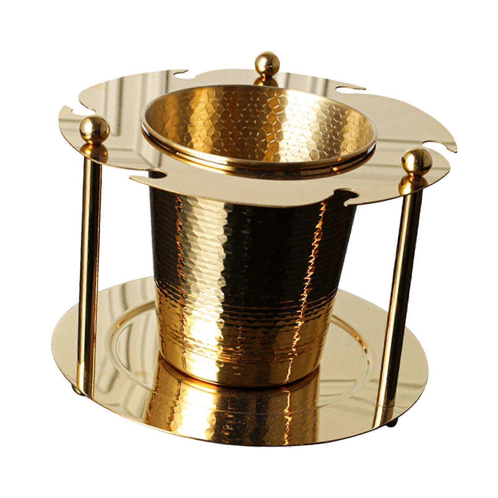 Ice Bucket for Party Sturdy Thickened Ice Container for Holiday Home Outdoor Silver