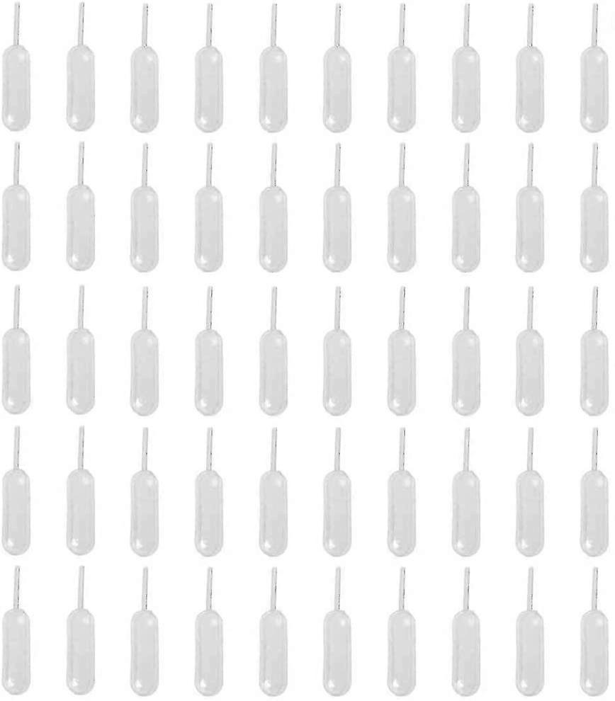 50pcs Plastic Squeeze Transfer Pipettes Disposable Liquid Dropper 4ml