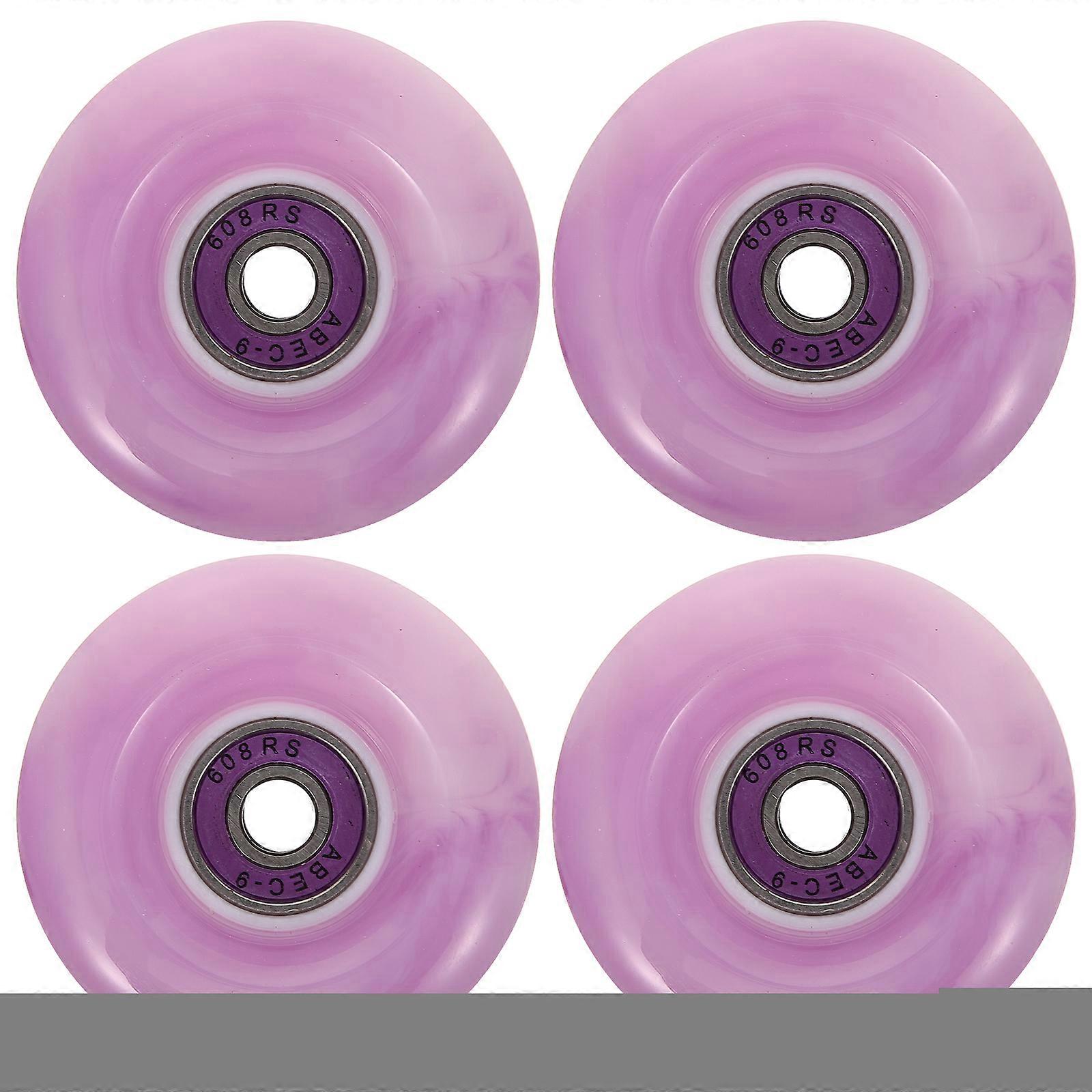 4Pcs Roller Wheels Replaceable Skate Wheels Replacements Decorative Skate Wheels Roller Skating Wheels