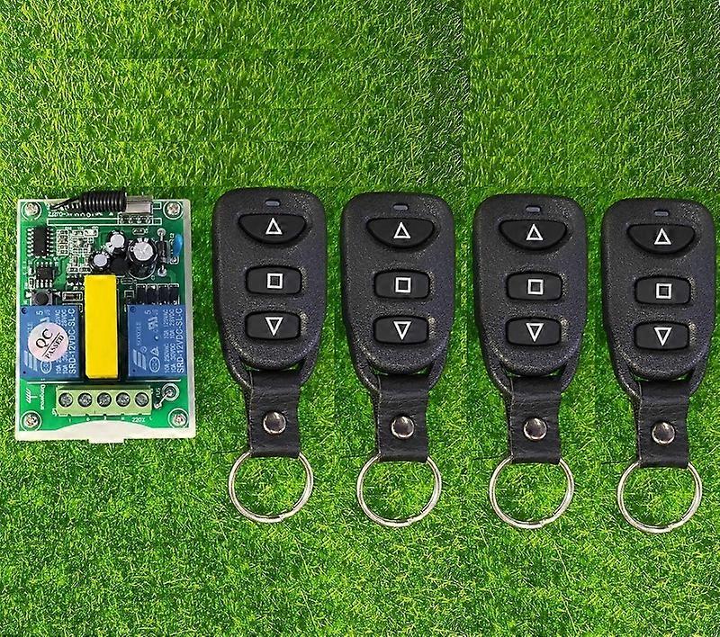 AC 220 V 2 CH RF Wireless Remote Control switch Receiver+Transmitter tubular motor garage door projection screen shutters window
