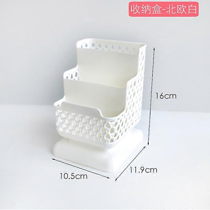 Hollow Desk Organizer Desktop Storage Box Multifunction Stationery Holder Phone Stand Office Supplies Desk Set Pen Holder