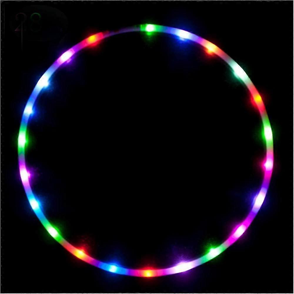 Sunrain Led Hoop, Colorful Strobing And Changing Hoop Light Up Led Dancing Hoops Compatible With Kids And Adul