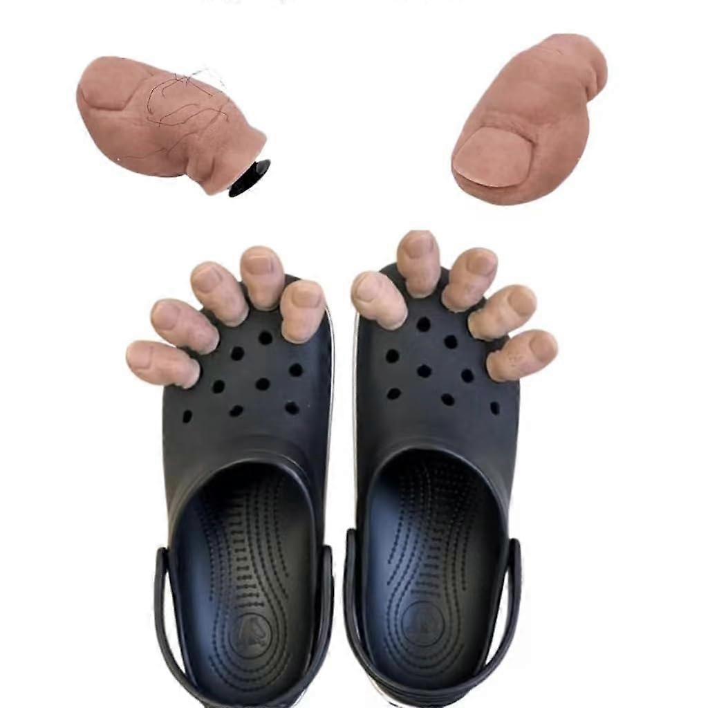 Komik Ayak Ayakkabı Charms, Croc için Toe Ayakkabı Charm, Diy Mini 3D Stereoskopik Toe Croc Aksesuarları, Sevimli Toe Ayakkabı Charms, Komik Gerçekçi Toes Charms -