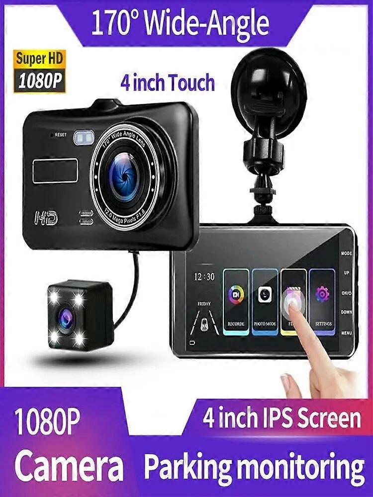 Dash Cam Front and Rear Camera CAR DVR Car Video Recorder Vehicle Black Box FULL HD 1080P Night Vision Driver Recorder